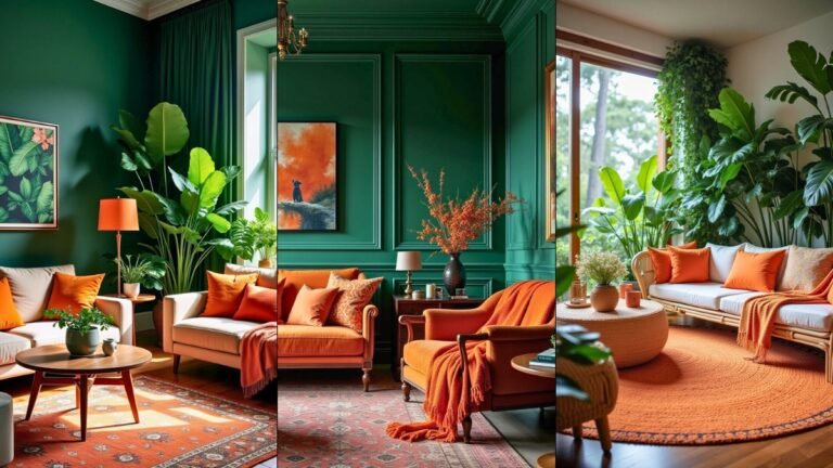 21 Green And Orange Living Room Ideas